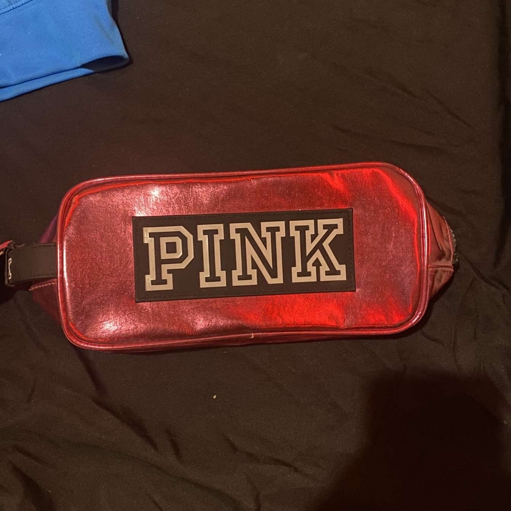 PINK FANNY POUCH OR COSMETIC BAG